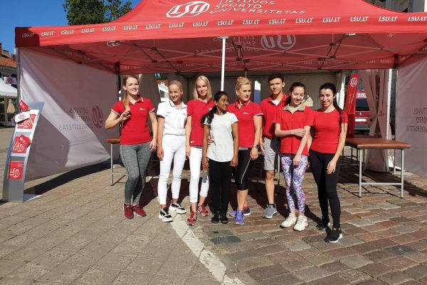 LSU physiotherapists in Kaunas marathon