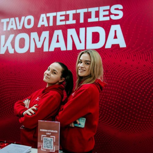 Tavo ateities komanda. Lietuvos sporto universitetas. Aukštųjų mokyklų mugė. Kaunas. Žalgirio arena.