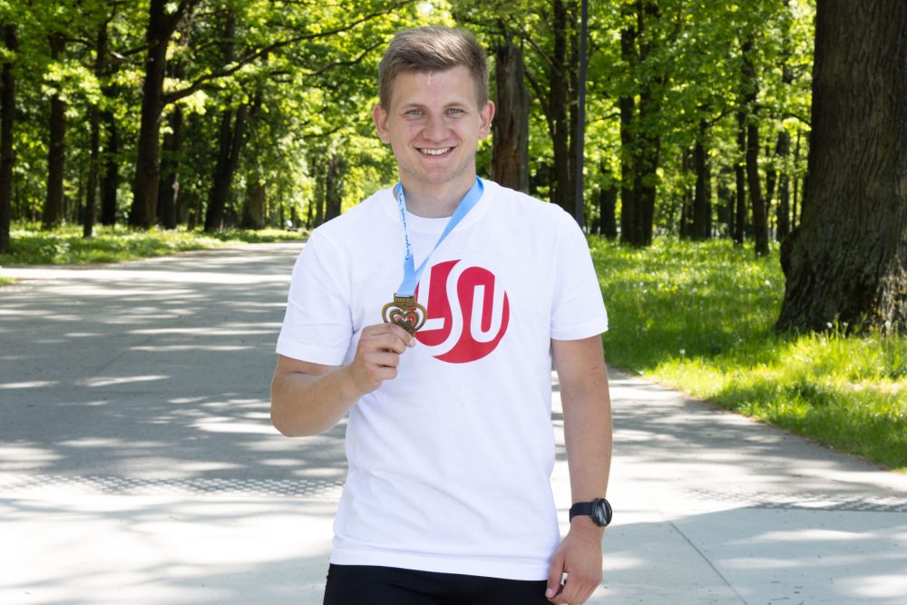 Lietuvos sporto universiteto studentas Rokas Barauskas XXXIX žaidynėse iškovojo aukso medalį